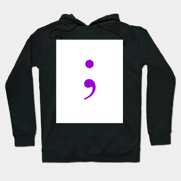 Semicolon Hoodie by ZoeBaruch